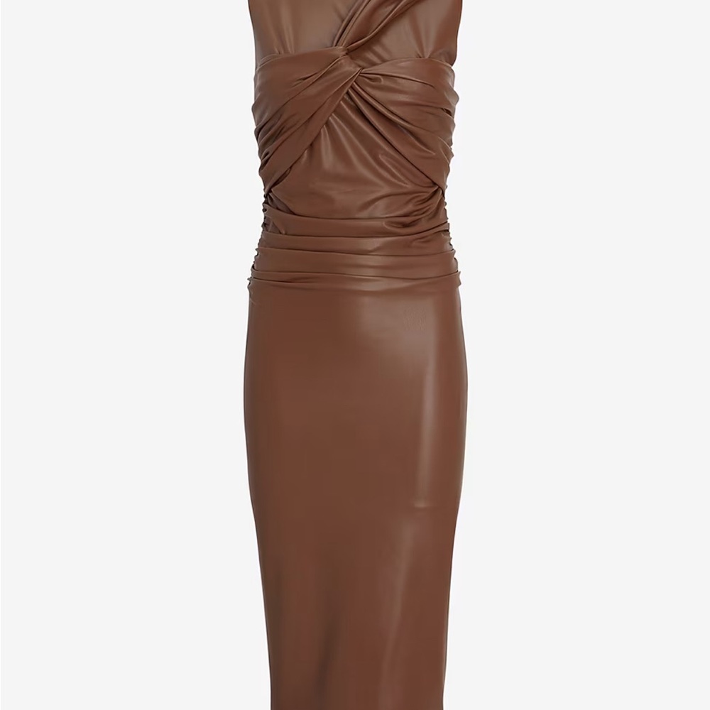 Express Brown Midi Dress